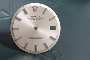 Rolex Datejust Silver Stick marker dial for model 1601 FCD13387