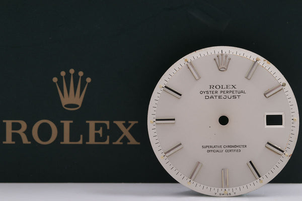 Load image into Gallery viewer, Rolex Mens Datejustsilver Stick Dial for 1601 - 1603 FCD14890
