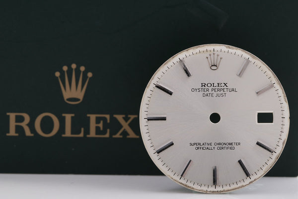 Load image into Gallery viewer, Rolex Mens Datejustsilver Stick Dial for 1601 - 1603 FCD14902
