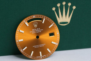Rolex Day-Date Havana Brown Lump Stick Dial for Model 118238 FCD16962