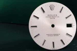 Rolex Date Silver stick dial some spotting  w/ hands for model 1500 - 1501 FCD17568