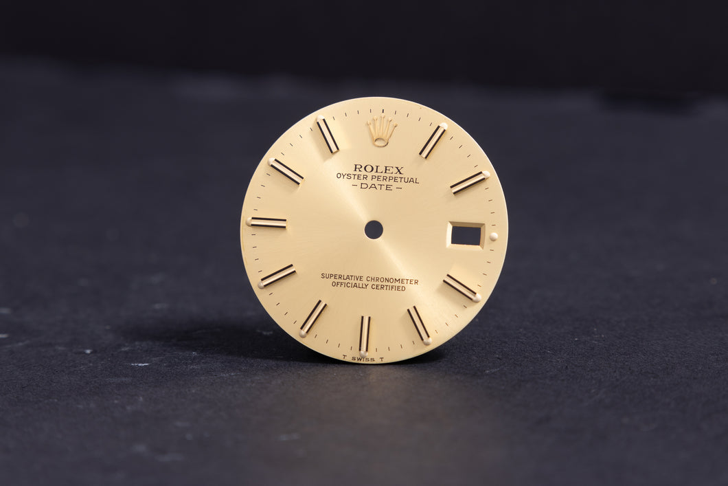 Rolex Date Champagne Stick Marker dial for model 15013 FCD19606