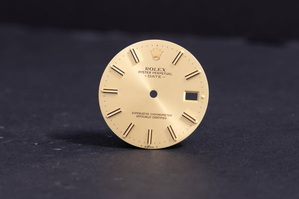 Load image into Gallery viewer, Rolex Date Champagne Stick Marker dial for model 15013 FCD19606
