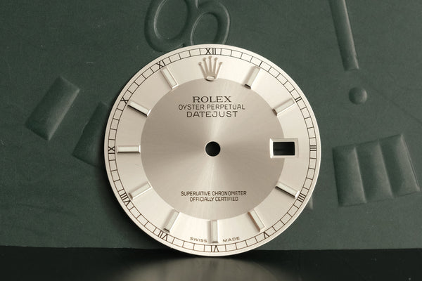 Load image into Gallery viewer, Rolex Datejust Silver Tuxedo Dial for model 116200 - 116234 FCD19952
