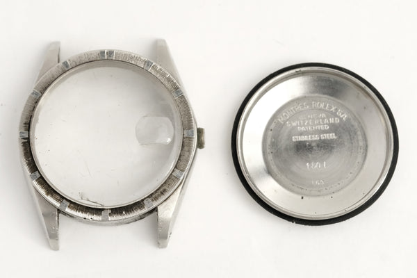 Load image into Gallery viewer, Rolex 1501 Date Case with caseback and Engine turned Bezel circa 1969 FCD20306
