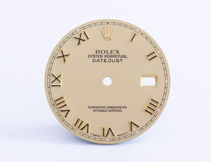 Rolex datejust Chamagne Linen dial some Damage for 16233 FCD20942