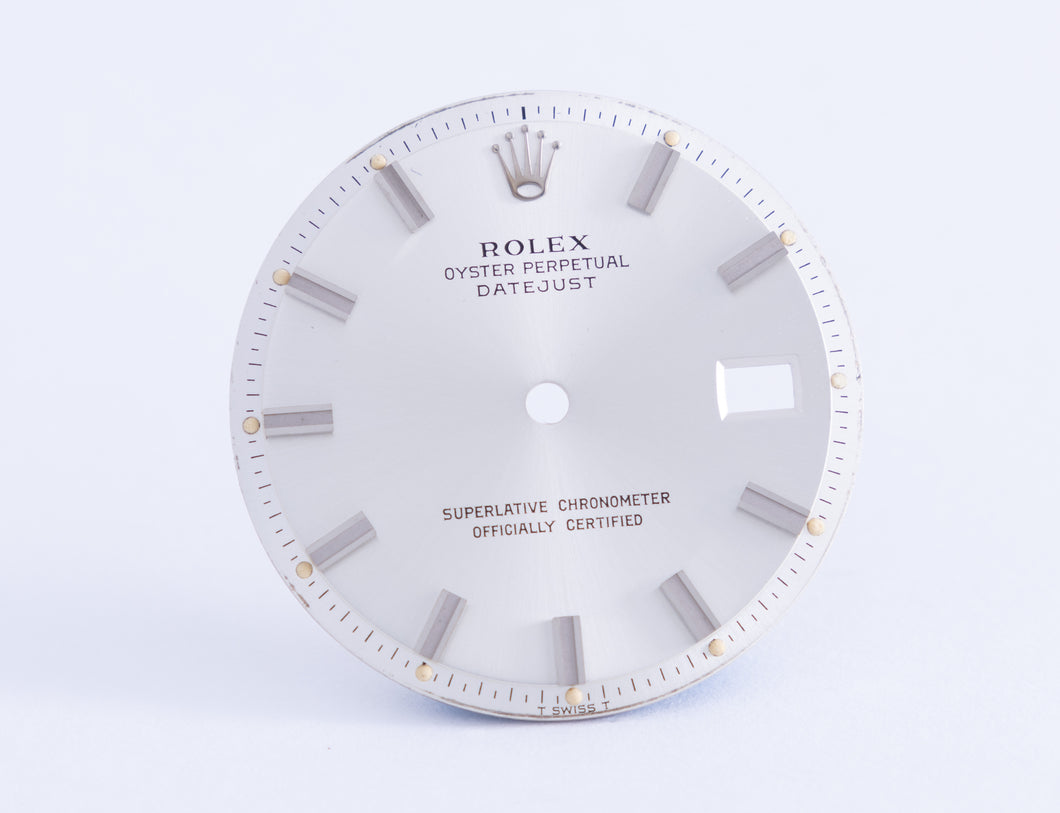 Rolex Datejust Silver Wide Boy Marker dial for model 1601 FCD21042