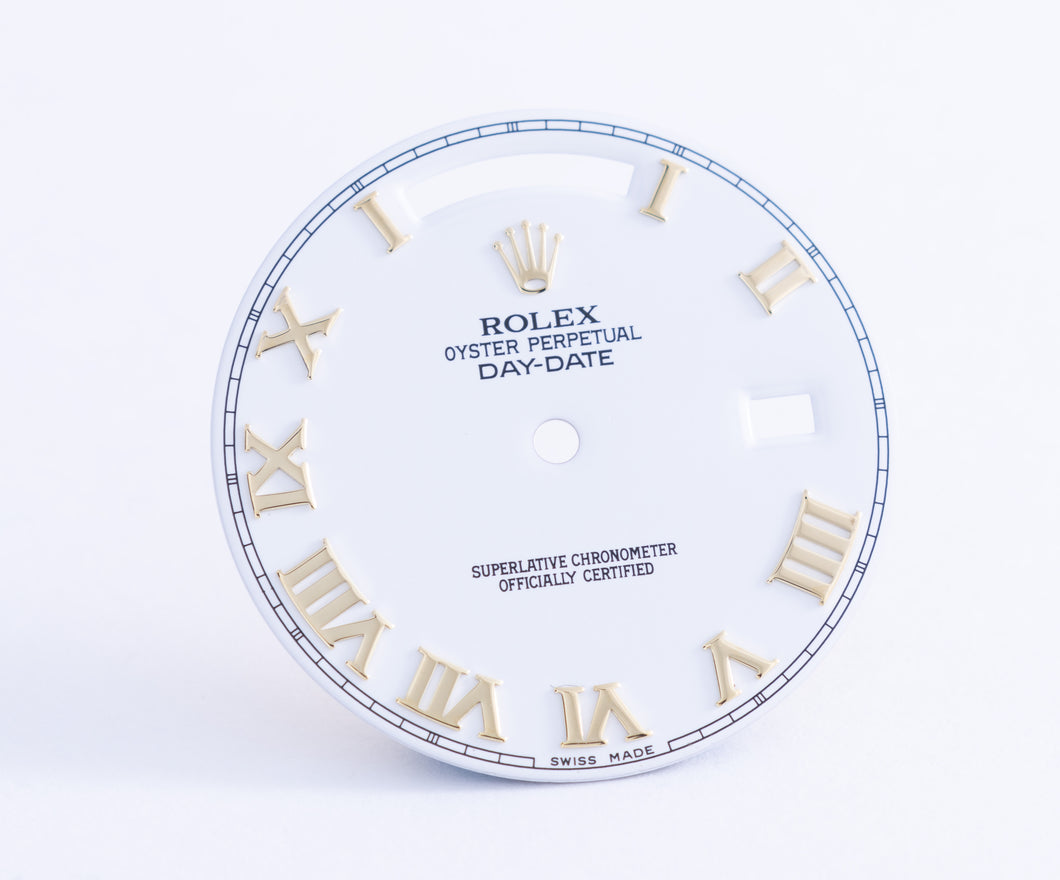 Rolex Day-Date White Roman dial for model 218238 FCD21230