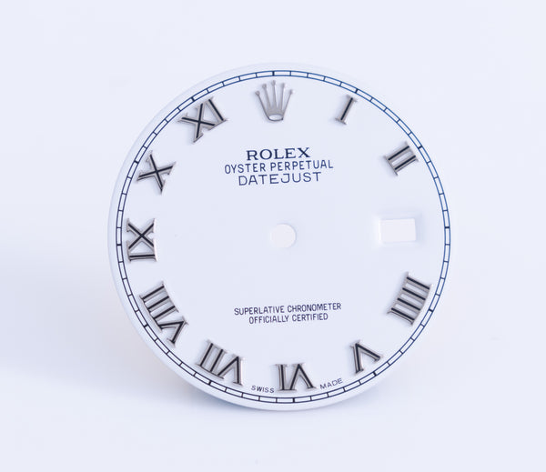 Load image into Gallery viewer, Rolex Mens Datejust White Roman dial for model 16234 - 116234 FCD21539
