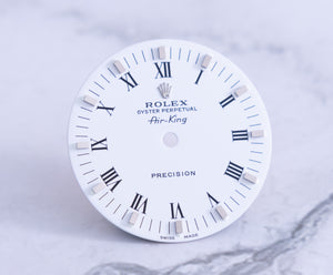 Rolex Air-King White Roman Stick marker Dial for model 14000 FCD21651