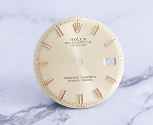 Rolex Datejust Champagne Wide Boy Marker Dial for model 1601 - 1603 FCD21799